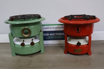 Afbeelding van Vintage emaille petroleumstellen