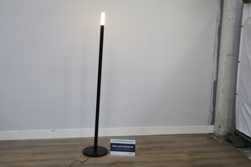 Afbeelding van Zwarte vloerlamp met smal, recht ontwerp