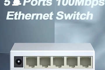 Afbeelding van EU PLUG 5 Poort 10/100 Mbps Netwerk Switches Mini Ethernet