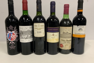 Afbeelding van Mix van 3 Merlot & 3 Rode Wijnen