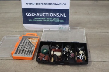 Afbeelding van Steenboren 6 stuks en Einhall slijp en graveerset