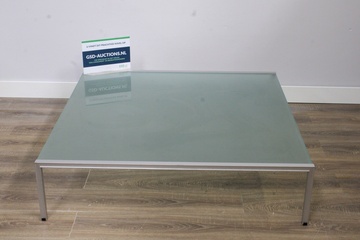 Afbeelding van Vintage Italiaanse Salontafel met Glazen Blad