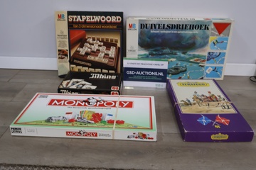 Afbeelding van Mix van 5 Vintage Gezelschapsspellen