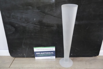 Afbeelding van Hoge Kegelvormige Matglazen Vaas