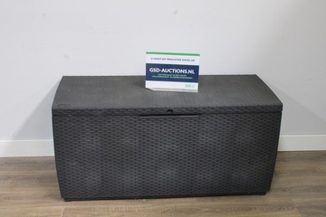 Afbeelding van Antracietkleurige Opbergbox van Kunststof, Tuinbox