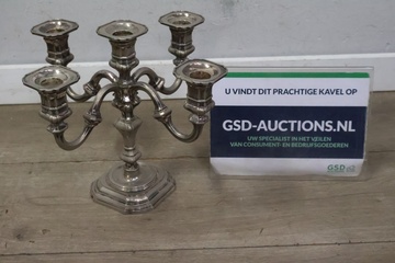 Afbeelding van Zilveren 5 armige kandelaar