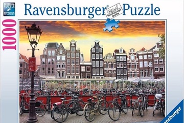 Afbeelding van Ravensburger -Puzzel Amsterdam Fietsenstalling -1000 stukjes
