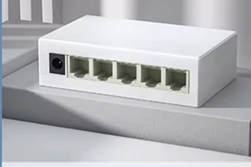Afbeelding van EU PLUG 5 Poort 10/100 Mbps Netwerk Switches Mini Ethernet