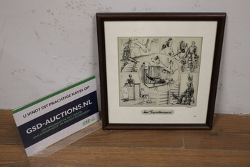 Afbeelding van Vintage Gravure De Fysiotherapeut door Gerard Swaenepoel