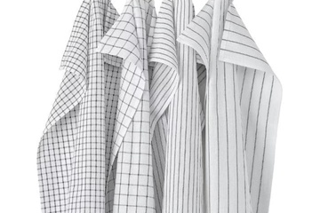 Afbeelding van 36x Horeca vaatdoeken -ruit design wit-grijs