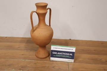 Afbeelding van Handgemaakte Terracotta Amfora (Vaas)
