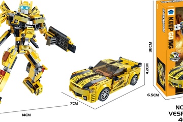 Afbeelding van Bouwstenen technics 2in1 -robot of voertuig 402 delig