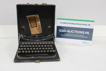 Afbeelding van Vintage Zwarte Remington-Junior Typemachine
