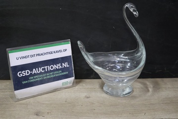 Afbeelding van Glazen zwanen schaal''