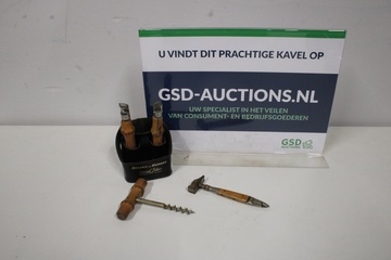 Afbeelding van Vintage 4-Delig Benson & Bedgers Flessenopener-set