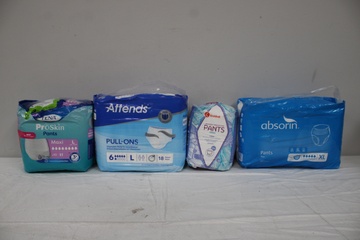 Afbeelding van Assortiment incontinentie materiaal.
