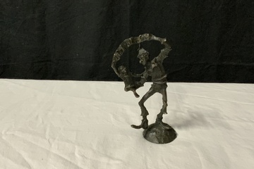 Afbeelding van Vintage Bronzen Cliniclown Beeldje