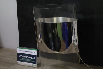 Afbeelding van Foscarini Lenin Tafellamp - Glazen Cilinder & Chroom