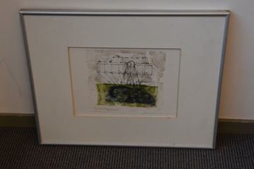 Afbeelding van Ingelijste polystireen zeefdruk: Abstract. no. 11/200 stuks