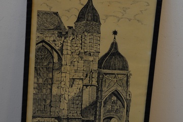 Afbeelding van Oude prent door Kempel: St Stevenskerk Nijmegen