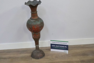 Afbeelding van Vintage Indiase Messing/Koperen Vaas