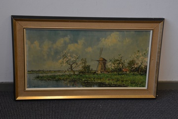 Afbeelding van Bijzonder object! Olieverfschilderij van B. Medema