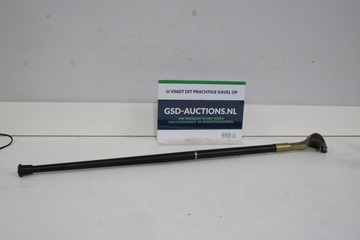 Afbeelding van Vintage Wandelstok met Goudkleurige Cobra-Handvat