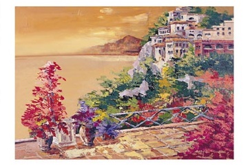 Afbeelding van Roberto di Viccaro - Colori caldi sul gofo - Afm. 60x80 cm