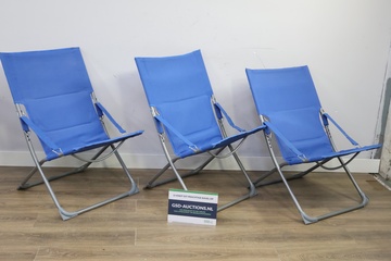 Afbeelding van Set van 3 Strandstoelen, Tuinstoelen, Campingstoelen