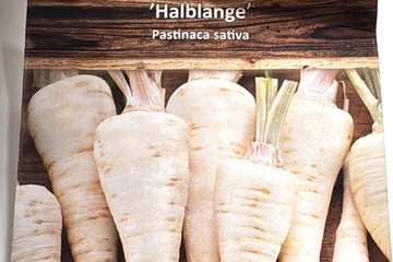 Afbeelding van 3 zakjes zaadjes voor Pastinaak tht december 2025 verlopen