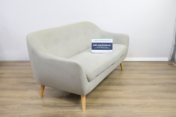 Afbeelding van Lichtgrijs Stoffen 2-Zitsbank'