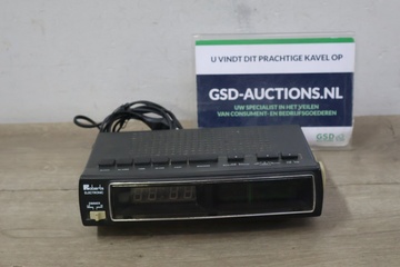 Afbeelding van Vintage Zwarte Wekkerradio van Roberts Electronic'