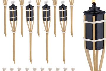 Afbeelding van Tuinfakkels bamboe - set van 10 - 40 cm
