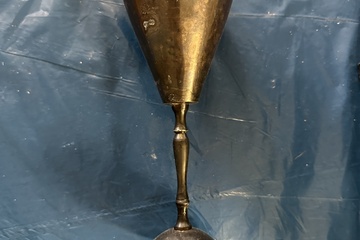 Afbeelding van Antieke verzilverde kelk / beker op voet      Prachtige anti