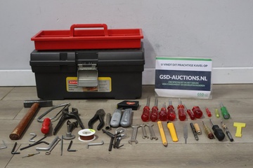 Afbeelding van Gereedschapskist met verschillend gereedschap