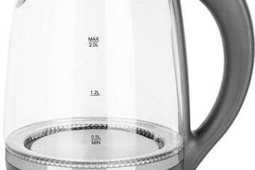 Afbeelding van ECG RK 2020 Grey Glass Waterkoker