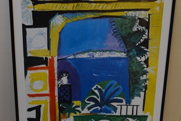 Afbeelding van Ingelijste artprint van P. Picasso: 'De Duiven'.