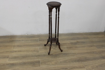 Afbeelding van Antieke Houten Plantenzuil