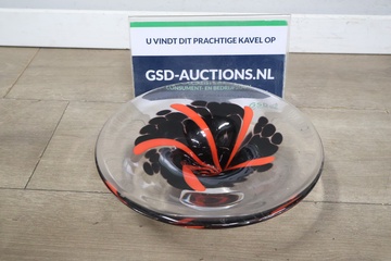 Afbeelding van Kunst glazen schaal