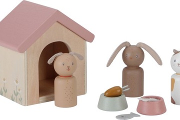 Afbeelding van Little Dutch - Aanvulset Poppenhuis - Huisdieren FSC