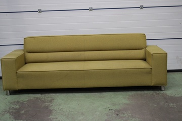 Afbeelding van Olijfgroene Stoffen 3-Zits Bank - 265 cm