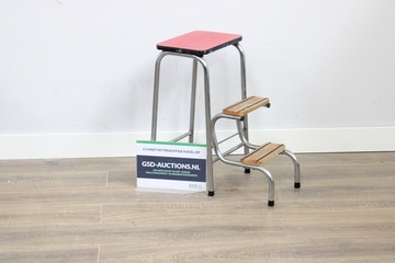 Afbeelding van Vintage Uitklapbaar Brabantia Keukentrapje