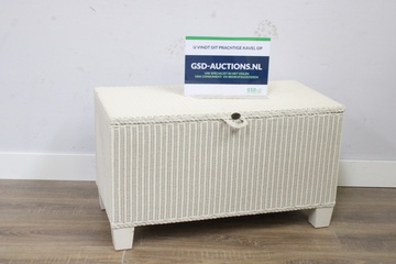 Afbeelding van Witte Rotan Opberkist van Lloyd Loom