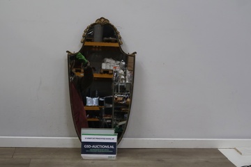 Afbeelding van Vintage Italiaanse Messing Spiegel