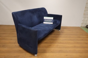 Afbeelding van Donkerblauw Fluwelen 2-Zits Bank van Leolux