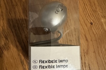 Afbeelding van Flexibele lamp – zilverkleurig    Compacte en moderne flexib