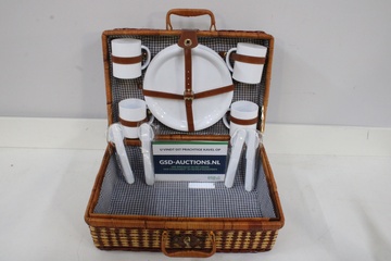 Afbeelding van Picknick-Koffertje met Servies & Bestek