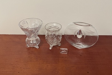 Afbeelding van Verschillende kristallen vazen (***1)