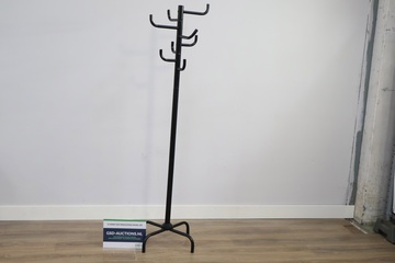 Afbeelding van Zwart metalen Staande Kapstok met 8-Haken