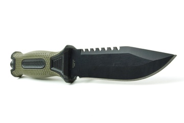 Afbeelding van Lightweight bushcraft mes drop point met ABS schede